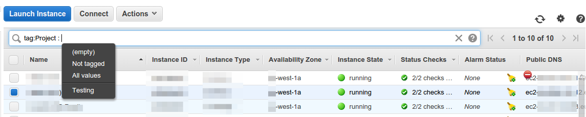 Aws filter by tag